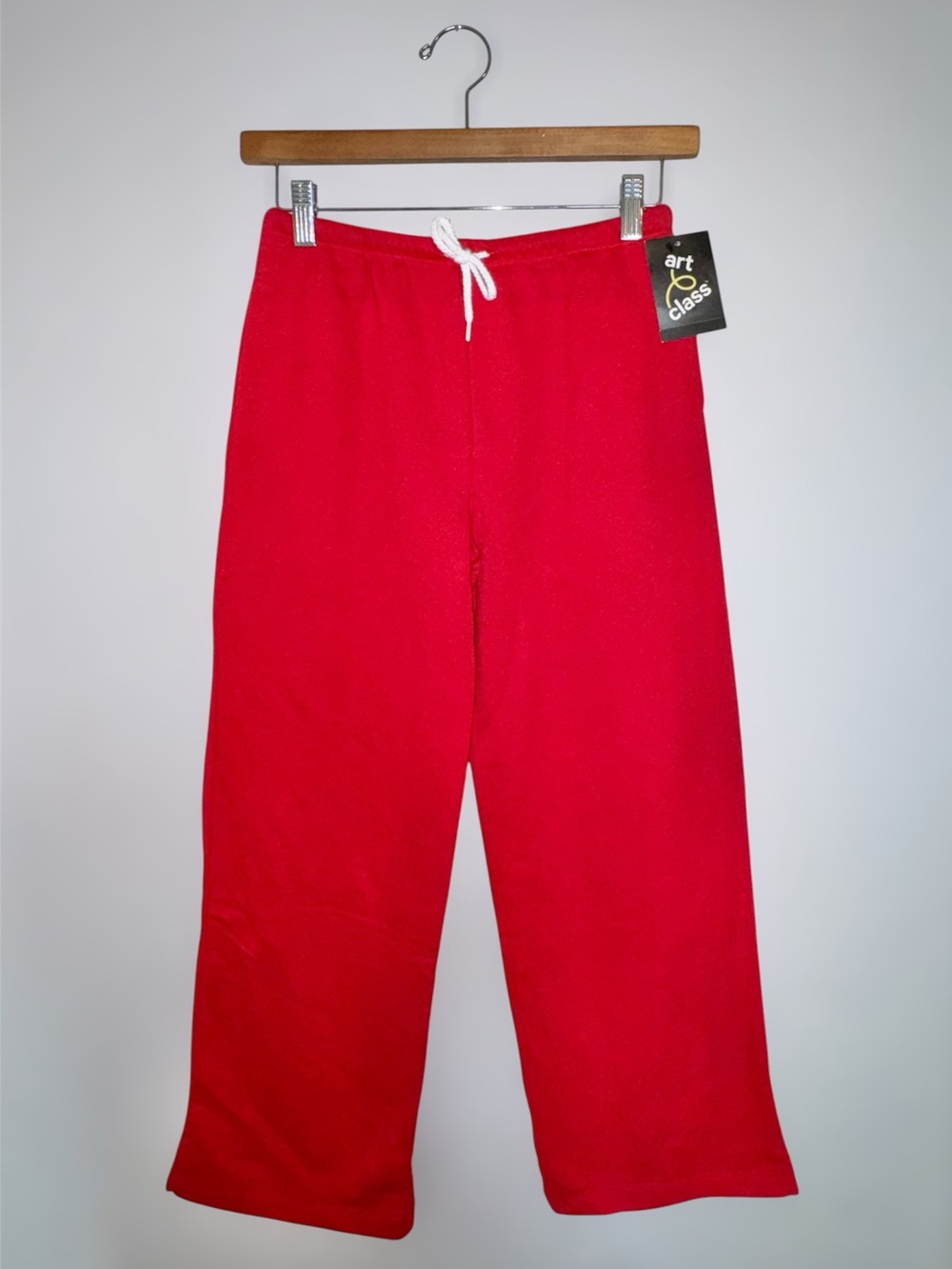 New Art Class Finally Red Drawstring Lounge Pants Girls L (10/12)